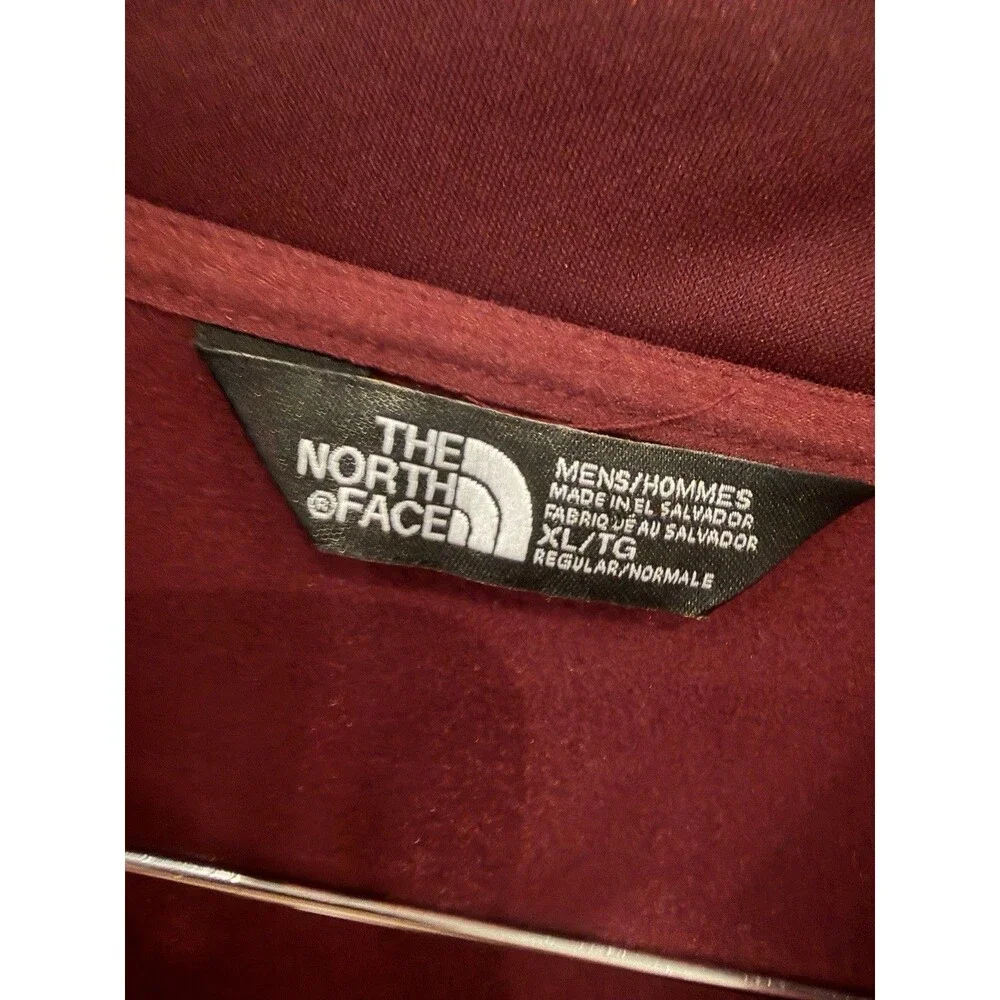 The North Face Tech Fleece Full Zip Jacket Dark Red Men's Size XL Performance